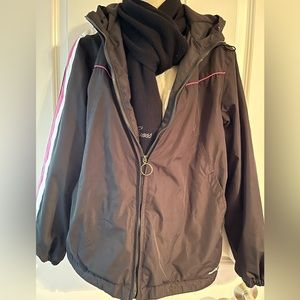 Women snowboarding jacket with hoodie medium